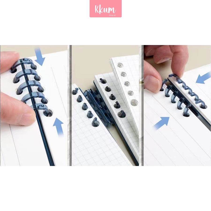 

Ay00! Buku Catatan B5 Buku Tulis Sekolah Lucu Ring Notebook Aesthetic Lose Leaf Binder