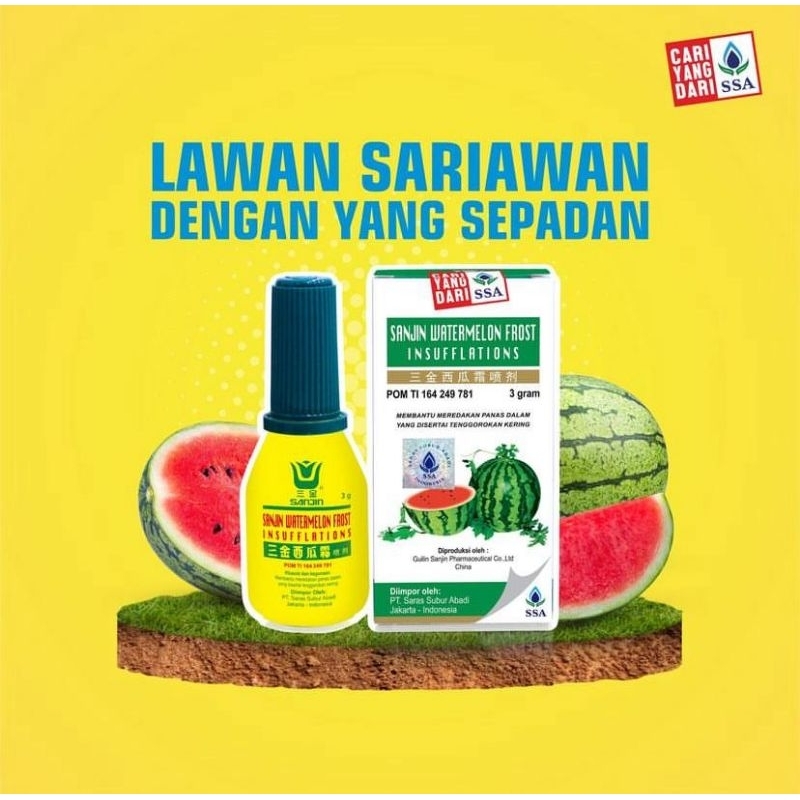Sanjin Watermelon Spray | Obat sariawan | Serbuk Semangka