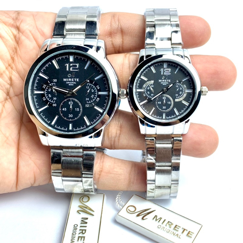 JAM MIRETE ORIGINAL COUPLE ANTI AIR RANTAI GARANSI ORIGINAL FASHION PRIA WANITA ELEGAN KUARSA JAM IM