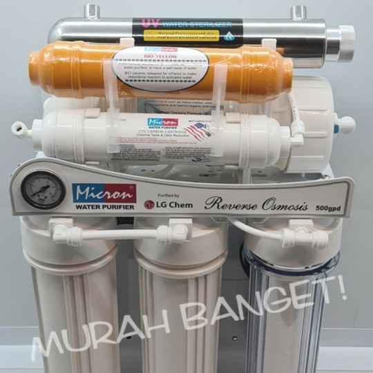 Mesin Ro 500gpd 7 step komplit / ro 500 gpd pureline