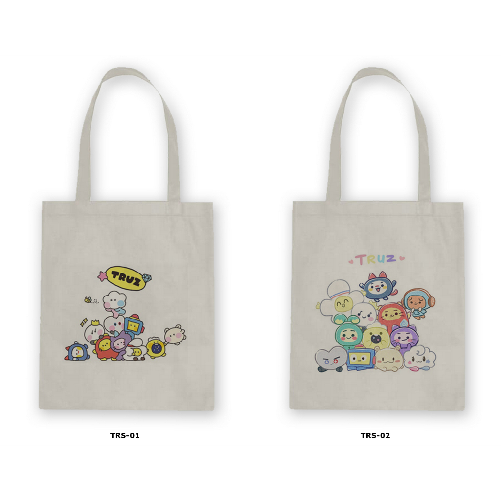 Tas Tote Bag Resleting Kanvas/Blacu  - Treasure | Kpop