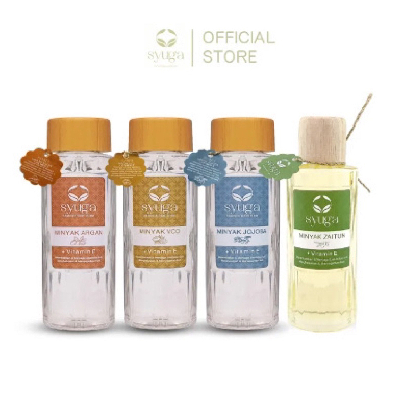 Syuga Minyak Zaitun / Jojoba Oil / Argan Oil / VCO Oil | 150Ml dan 250 Ml