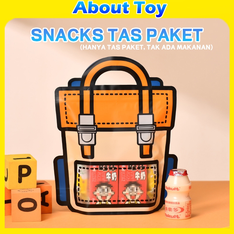 

Plastik Bingkisan Ziplock Standing Goodie Bag Kemasan Cookies Candy 3D Cute