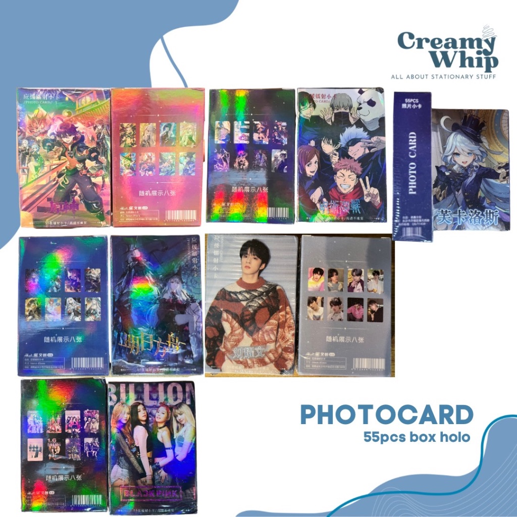Photocard genshin blackpink jujutsukaisen artknights 55pcs