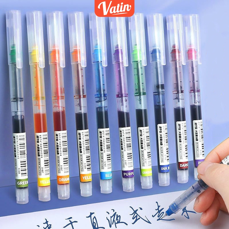 

Color Gel Pen Pulpen Gel 13 Warna Cerah Needle Tip 0.5mm-Vatin_Shop