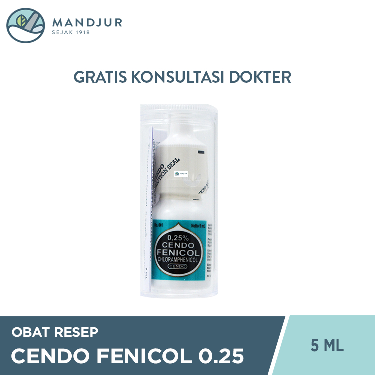 CENDO FENICOL 0.25% EYEDROP 1 BOTOL @ 5 ML