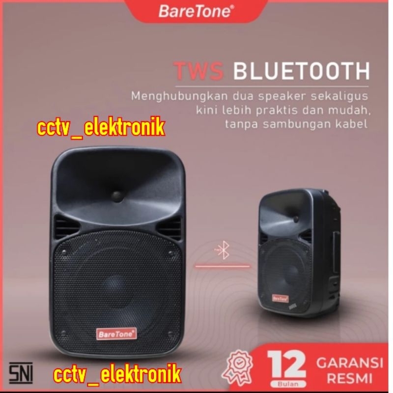 BARETONE SPEAKER MAX 8EB SPEAKER PORTABLE BARETONE BLUTOOTH KARAOKE RESMI BARETONE