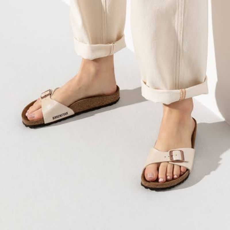 Birkenstock Madrid pearl white original || Birkenstock ori 100% size 40
