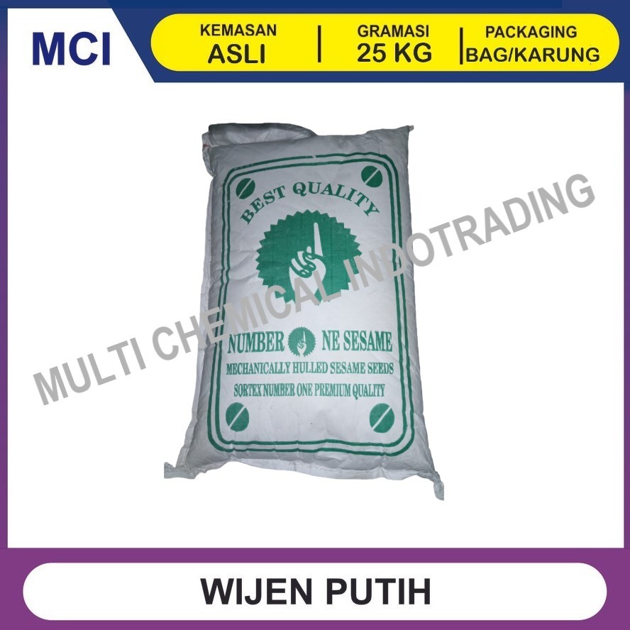 

WHITE SESAME SEEDS - 1 BAG 25 KG / BIJI WIJEN PUTIH