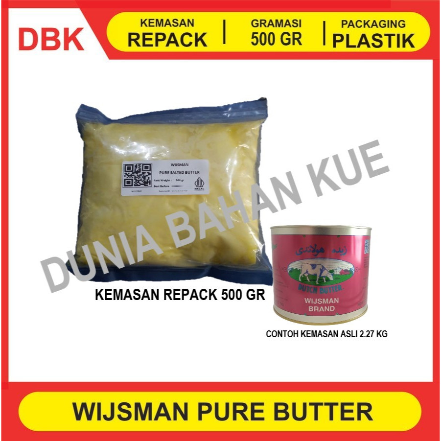 

WIJSMAN REPACK 500 GR / BUTTER / MENTEGA / WISMAN / WYSMAN