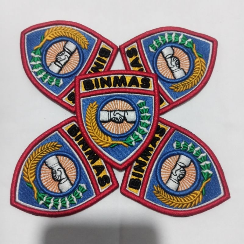 BINMAS POLRI / PIN SAKU BINMAS POLRI BORDIR TIMBUL 3D