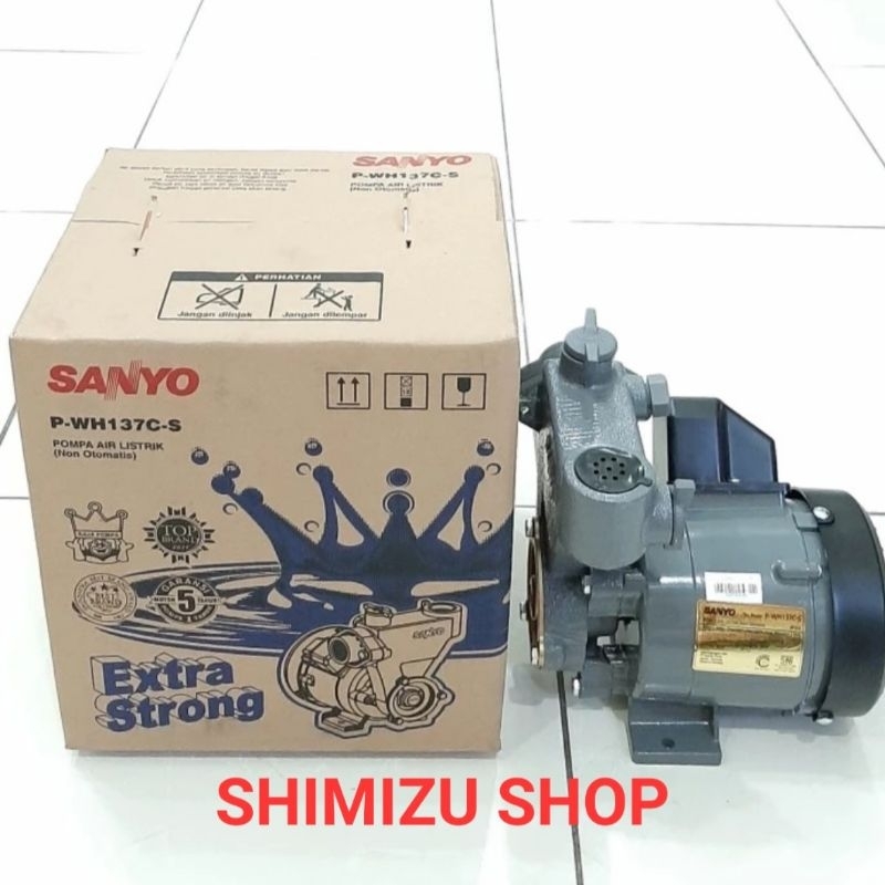 POMPA AIR SANYO PWH 137C / POMPA PENDORONG SANYO PWH137C NON OTOMATIS