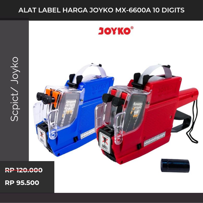 

Promo Labeller Alat Label Harga Joyko MX-6600A 10 Digits