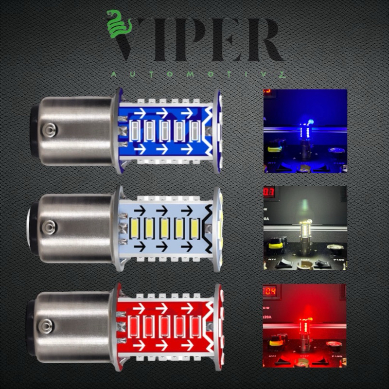 Lampu Rem Stop LED Running Kedip 30 Mata Bayonet Kaki 2 Universal Motor Mobil Lampu Rem Led 12 Volt 