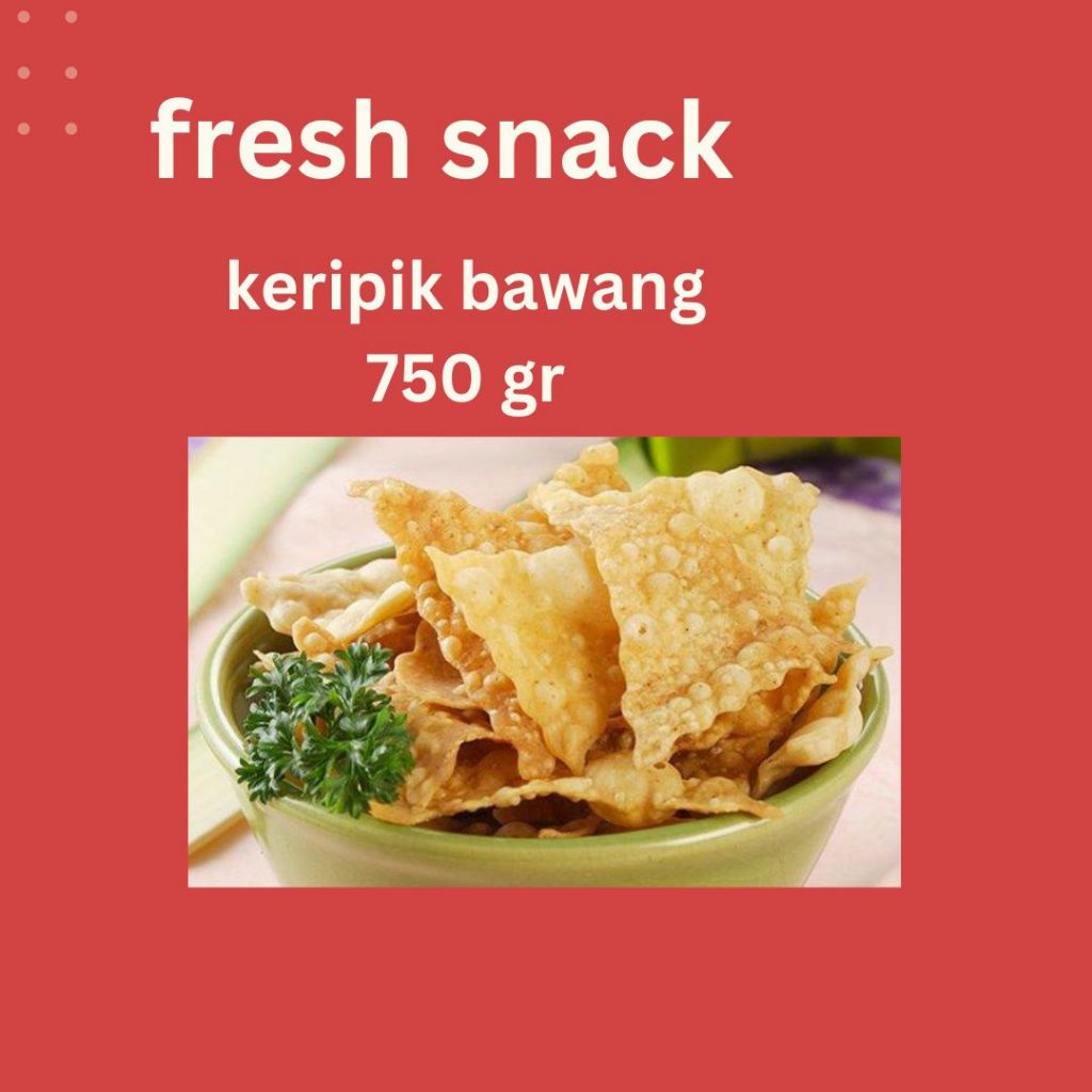 

(750gr) keripik bawang | cemilan enakk!!