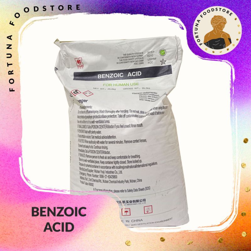 

Benzoic Acid Asam Karboksilat 250gr 1kg