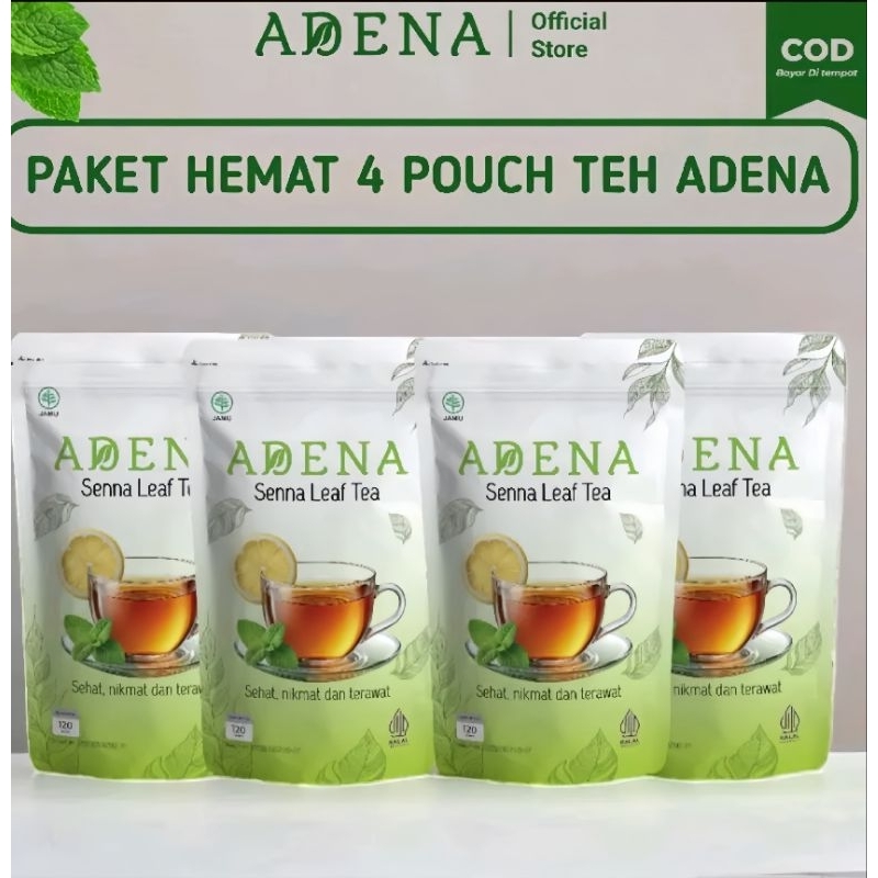 

BARU PROMO ADENA Senna Leaf Tea Paket Hemat Isi 4pcs Minuman Teh Herbal Kesehatan Membantu Membersihkan Usus Kotor Dan Menjaga Sistem Pencernaan Original Aman