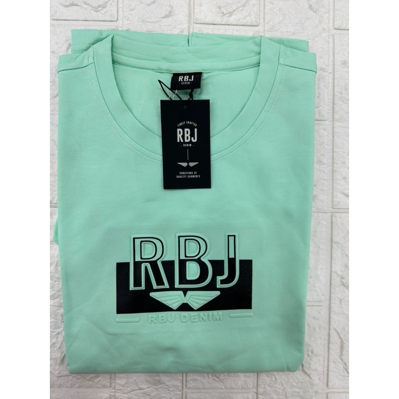 kaos oblong RBJ denim bahan super tebal / kaos cowok impor