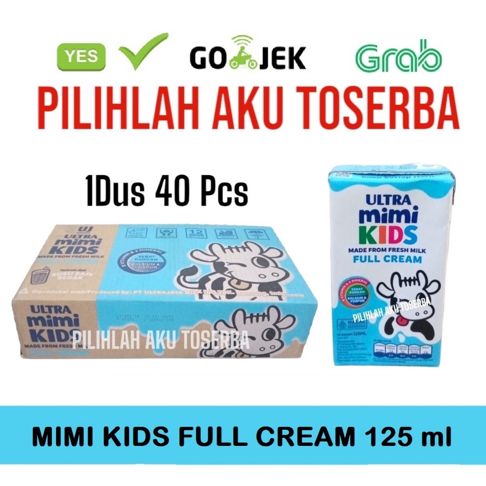 

Termurah Susu Ultra Mimi Kids FULL CREAM 125 ml 1 DUS ISI 4 GOJEKGRAB