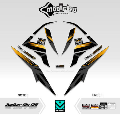 STRIPING JUPITER MX NEW 135 MOTIF 20 / STIKER MX 135 / STICKER NJMX / SETIKER / ECXITER 135 / SNIPER