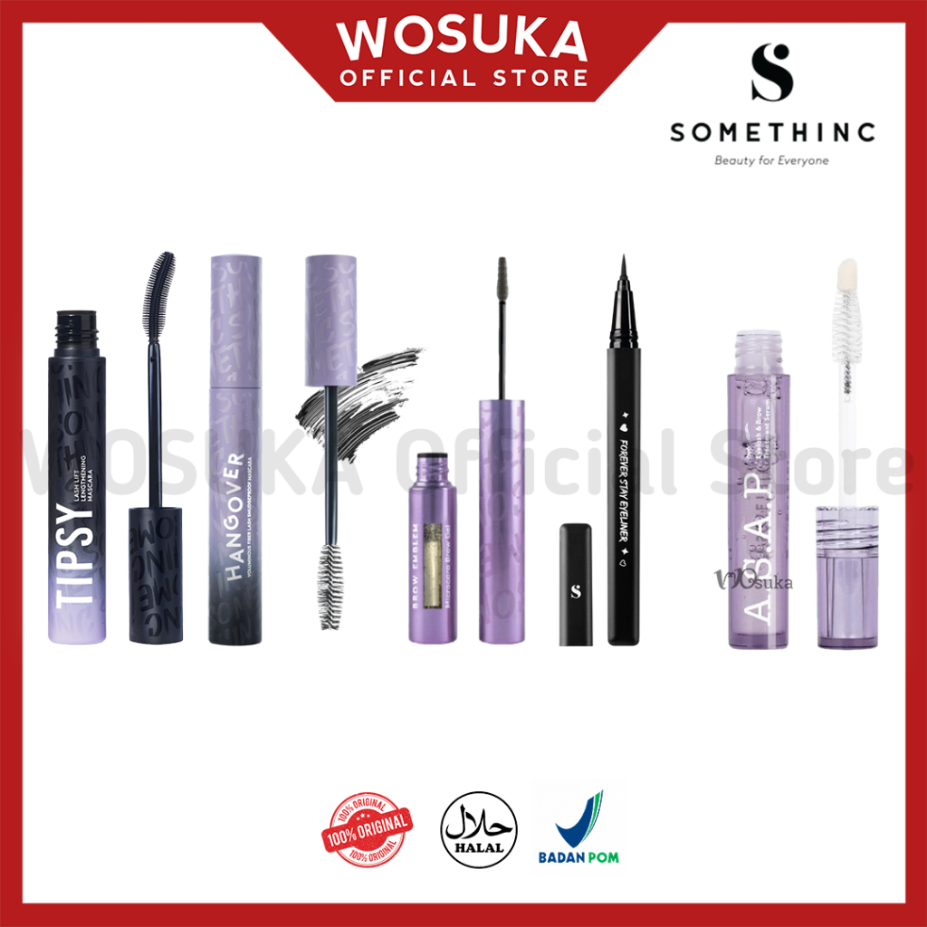 WOSUKA - SOMETHINC Tipsy Lash Lift Lengthening Mascara - FOREVER STAY Waterproof Liquid Eyeliner (RE