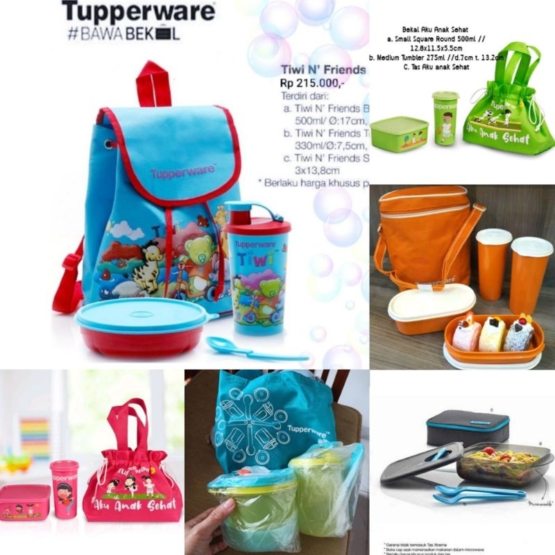 Wadah bekal/Tempat bekal/kotak bekal tupperware