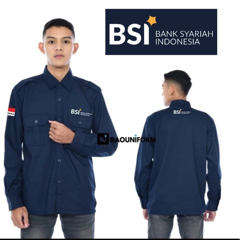 kemeja bank bsi bank syariah Indonesia