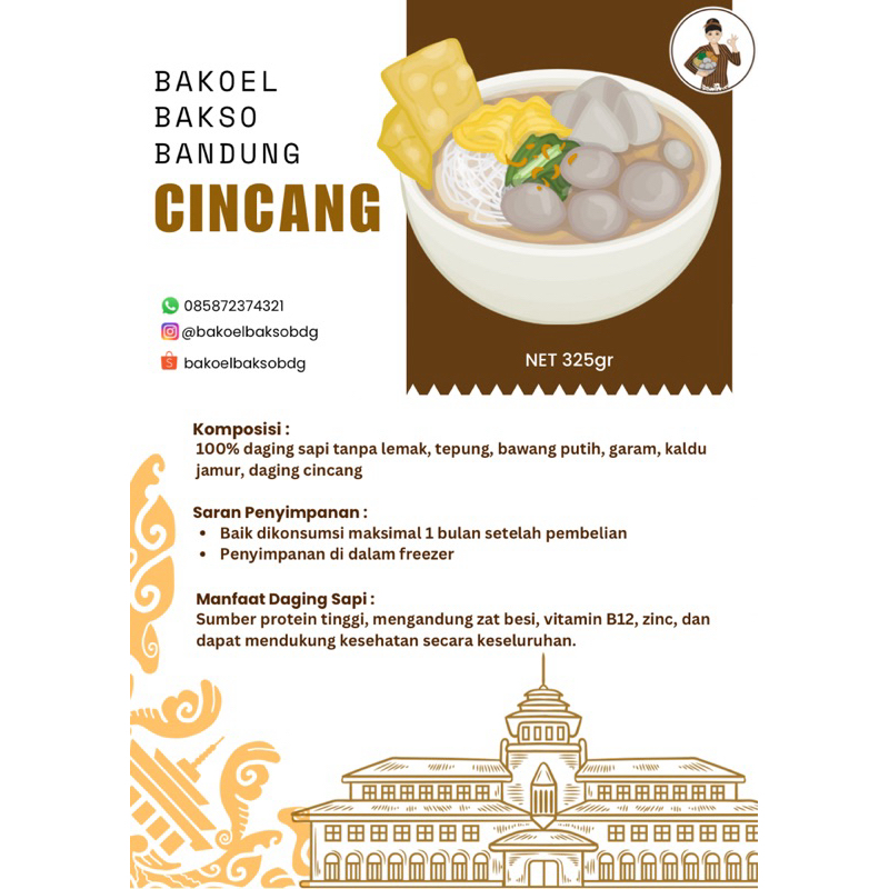 

Bakso Cincang - Bakso Premium isi 5 pcs