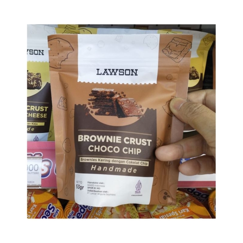 

Lawson Brownie Crust Choco Chip Brownies Kering Dengan Coklat Chip 53g