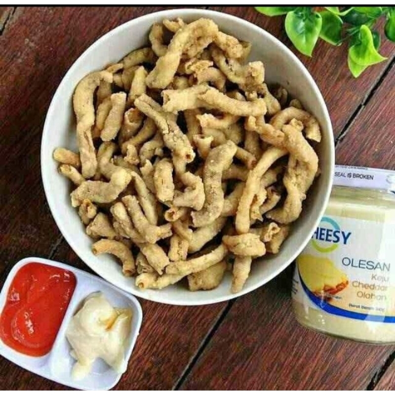 

Kripik Usus Original kemasan 500g Super Murah Enak,Gurih dan Renyah Kripik Usus 500g