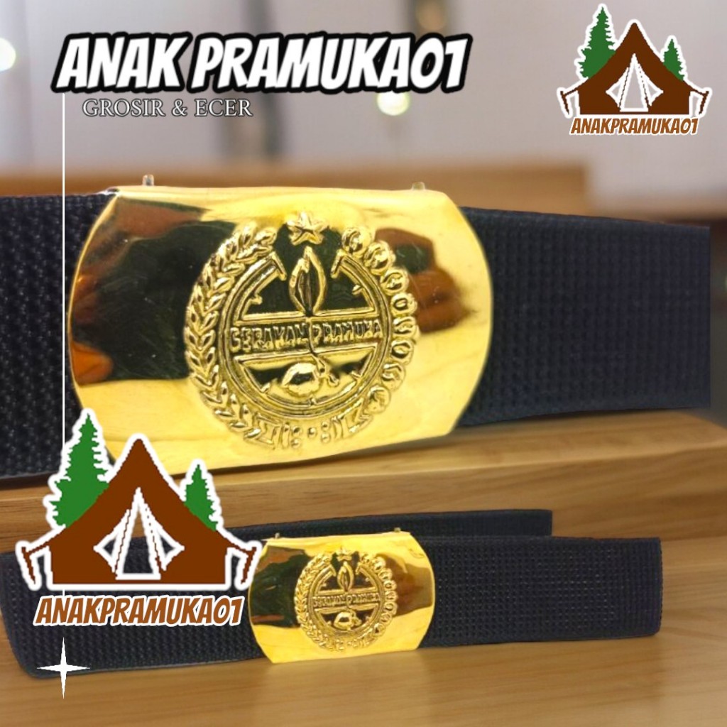 Sabuk / ikat pinggang pembina pramuka / ikat pinggang pramuka kuningan