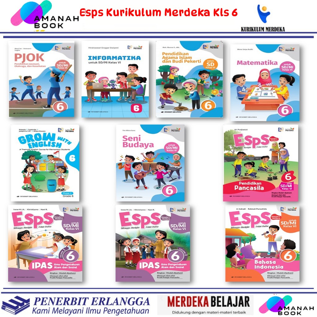 BUKU KURIKULUM MERDEKA KELAS 6 -ERLANGGA -ESPS