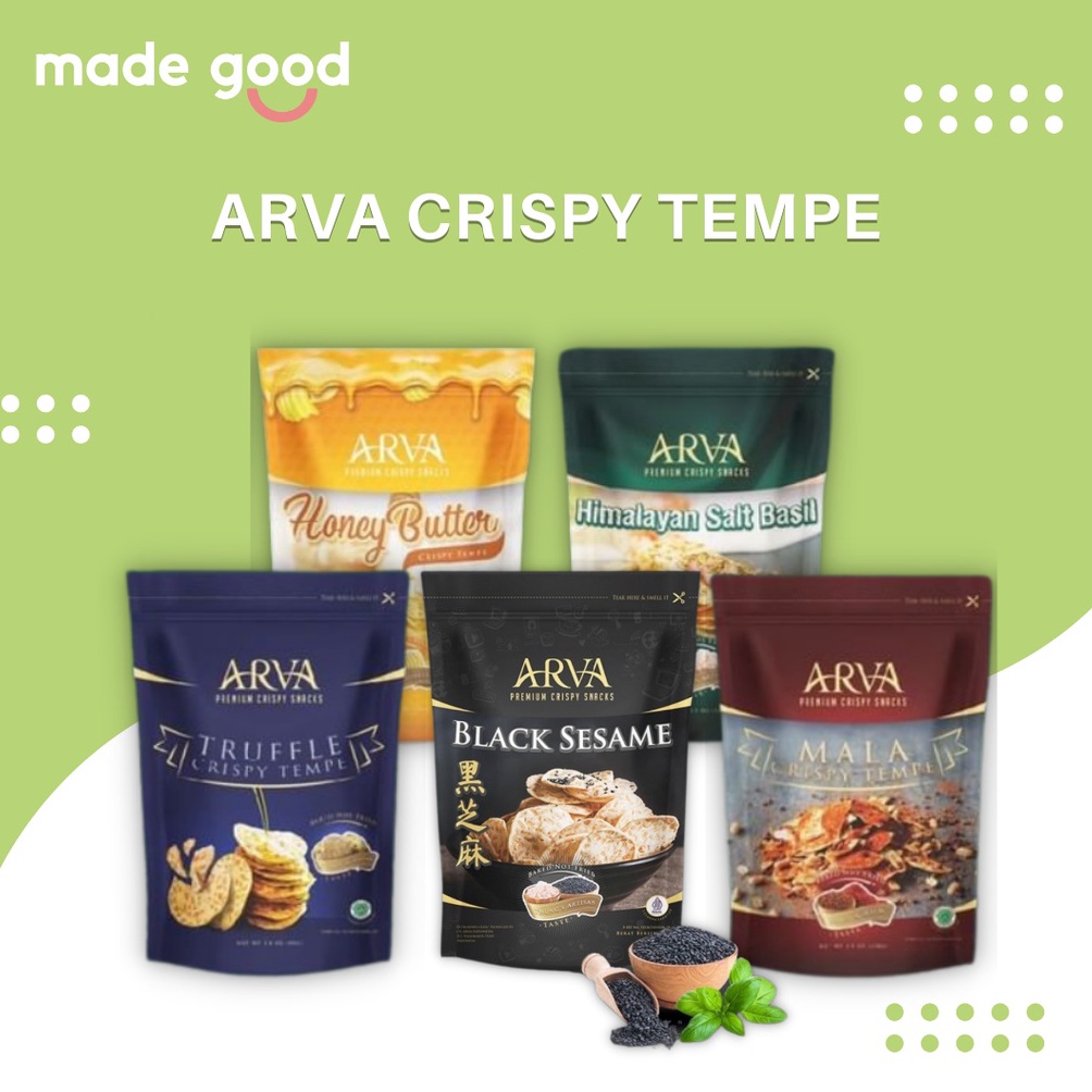

Termurah ARVA Crispy Tempe 1gr Snack Tempe Sehat Panggang Tidak Digoreng