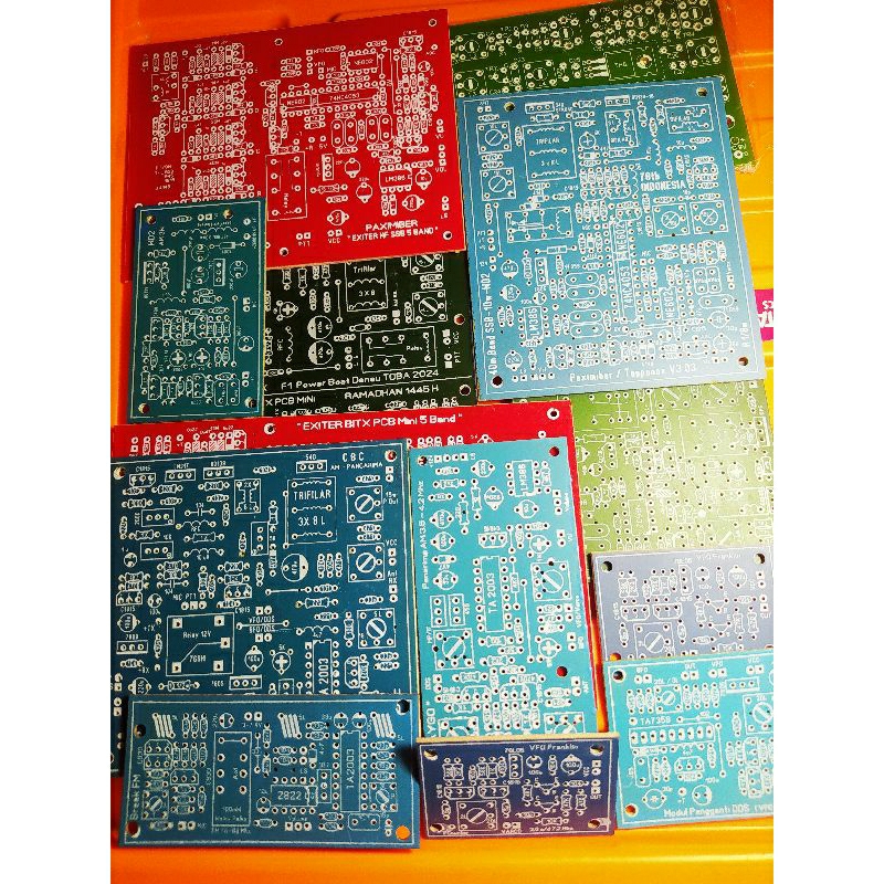 Paket Hobi RF (14 PCB RF)-PCB Radio HF SSB-AM-DSB-FM_Transceiver-Transmiiter-Receiver_BITX30W_BITX5B