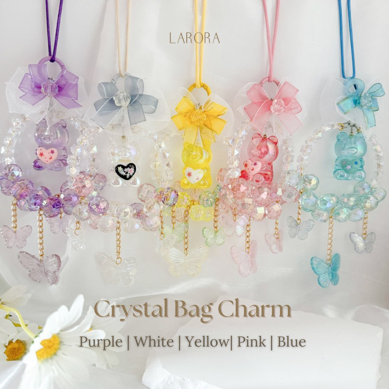 TEDDY BEAR CRYSTAL BAG CHARM