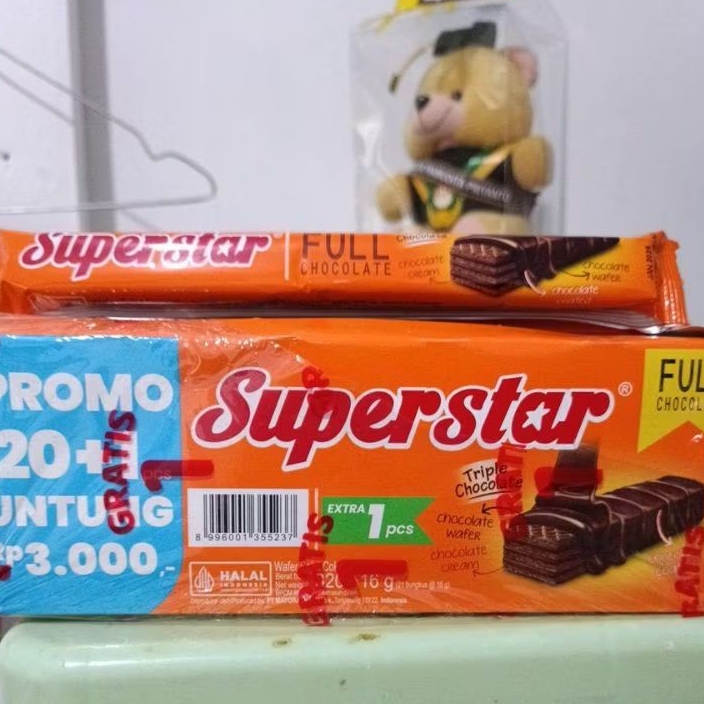 Superstar Box~wafer superman/wafer jadul