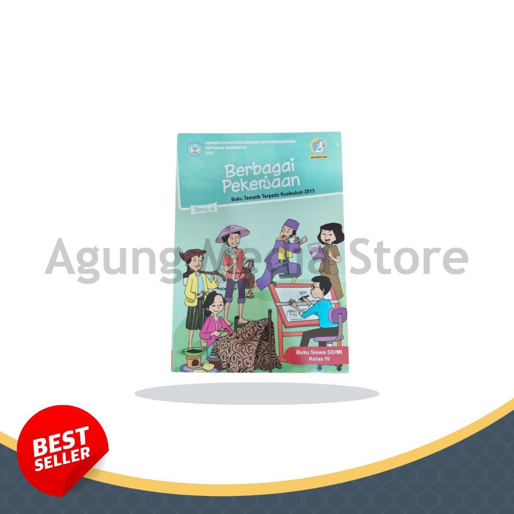 Buku Tematik Kelas 4 SD, Buku Pelajaran Kelas 4 SD, Buku Murah Sekolah, Buku Kelas 4 SD, Buku Paket 