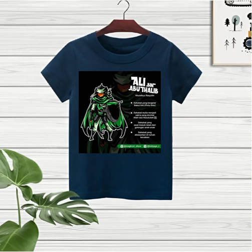 Kaos Anak Laki-laki Islami Sahabat Nabi ALI BIN ABU THALIB