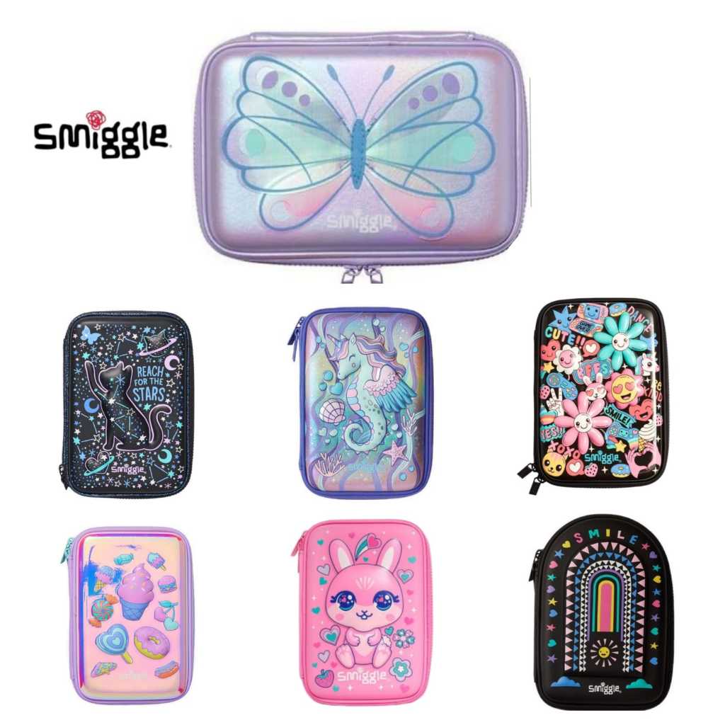 

Kotak Tempat Pensil Anak Cewek Smiggle Hardtop Hardcase 3D Replica Pencil Case hard Case Art Organizer dessert unicorn Owl ice cream butterfly seahorse pink