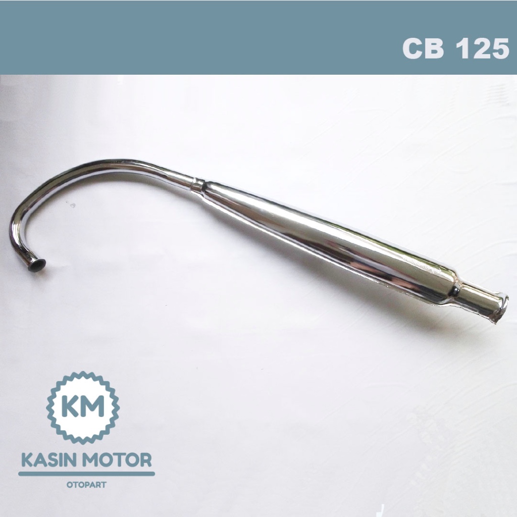 KM //  KNALPOT MOTOR KLASIK CB 125 STANDARD CLASSIC / KENALPOT NTD CHROOM MUFFLER