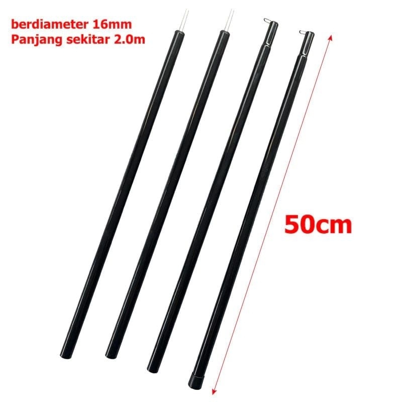 tiang flysheet besi tiang flysheet tenda camping tiang awning pole