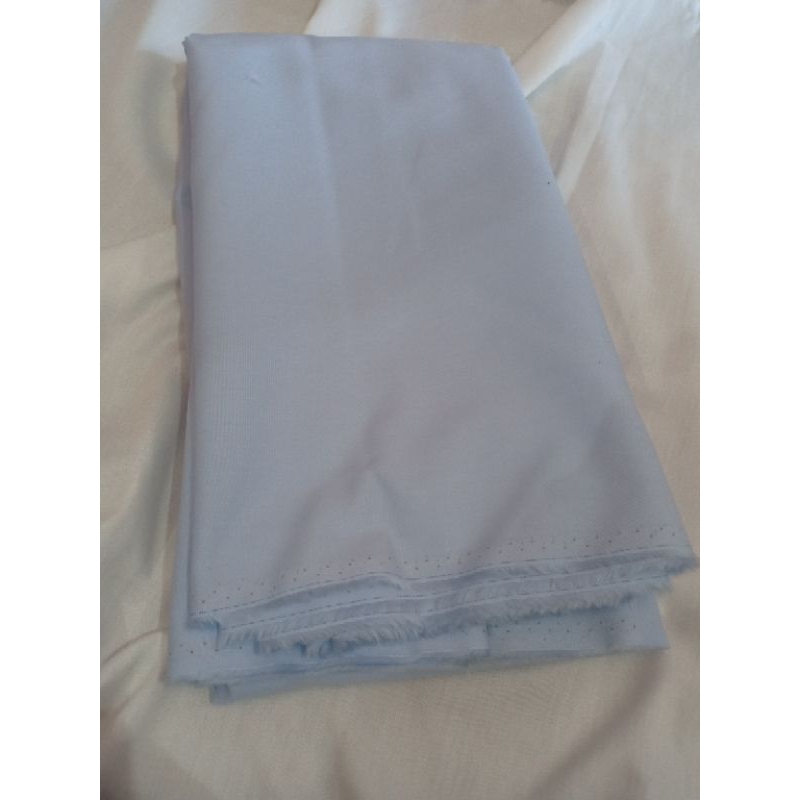 KAIN KATUN HALUS POLOS WARNA BIRU MUDA (160 & 230 cm)