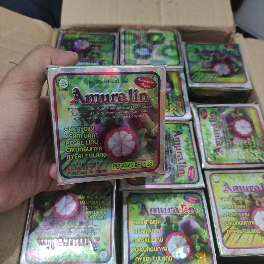 

Amuralin Kapsul Ekstrak Kulit Manggis mengobati Sakit Gigi/ Asam Urat