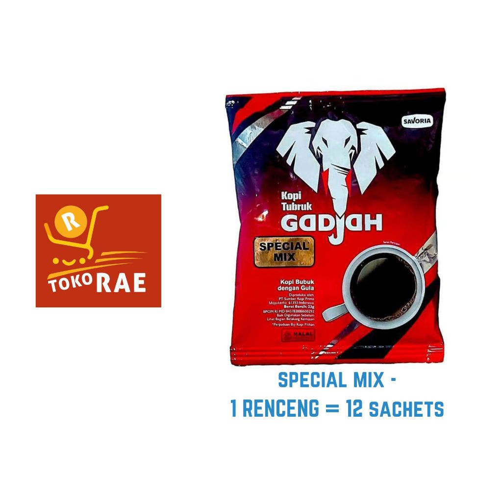 

KOPI TUBRUK GADJAH SPESIAL MIX GULA RENCENG / DUS