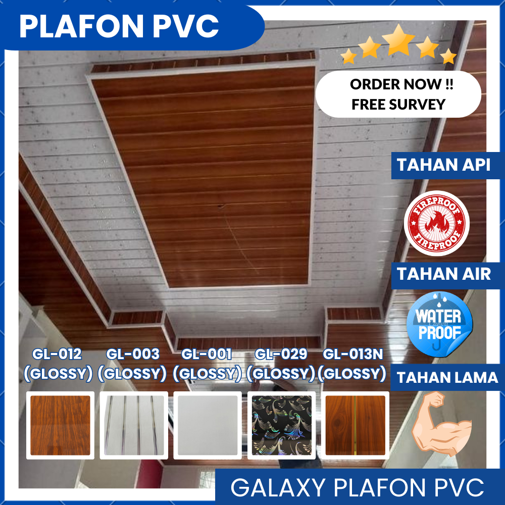 Plafon PVC Minimalis Mewah/Plafon PVC/Plafon Rumah Aeshtetic