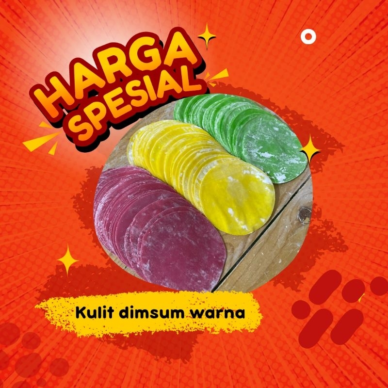 

Kulit dimsum warna isi 100 lembar