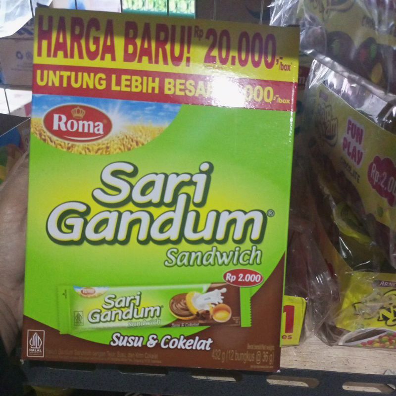 

Sari gandum Box isi 12 saset