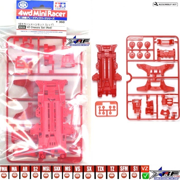 TAMIYA 95630 VZ CHASSIS SET RED