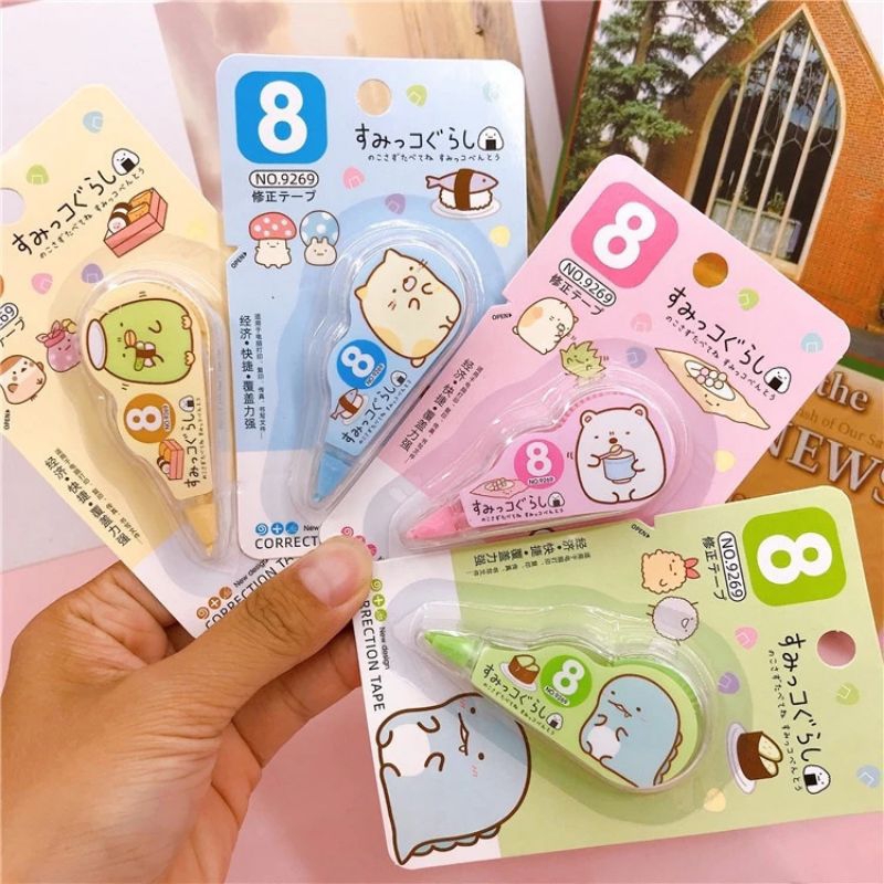 

Correction Tape Students Stationary School Supplies 8M Multiple Color Tipe-x Karakter Lucu Penghapus PenaTip-ex Kertas
