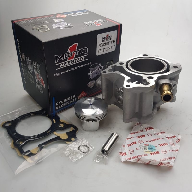MOTO1 Block vario 160 ceramic + piston forged 63mm pin 14/Blok vario 160 keramik + piston forget 63 